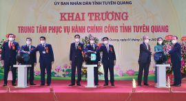Tuyên Quang: Trung tâm Phục vụ hành chính công tỉnh hoạt động tạo sự đột phá trong phục vụ người dân và doanh nghiệp
